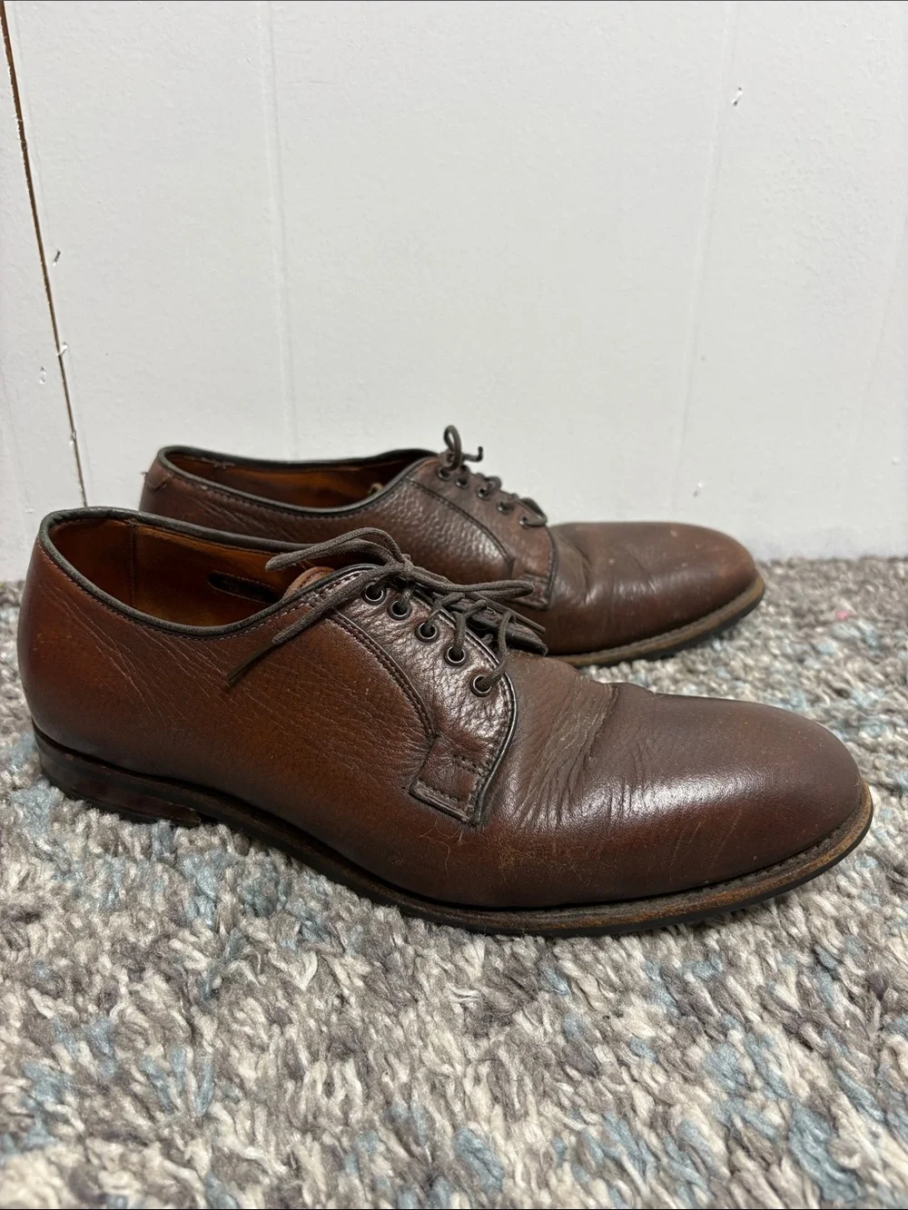 Allen Edmonds Shoes Mens 9 San Marco Oxfords Brown Leather Career Office